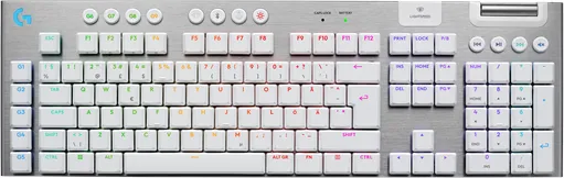 Logitech G915 X LIGHTSPEED - Tactile - 100% - Gaming Keyboard - Nordic - White